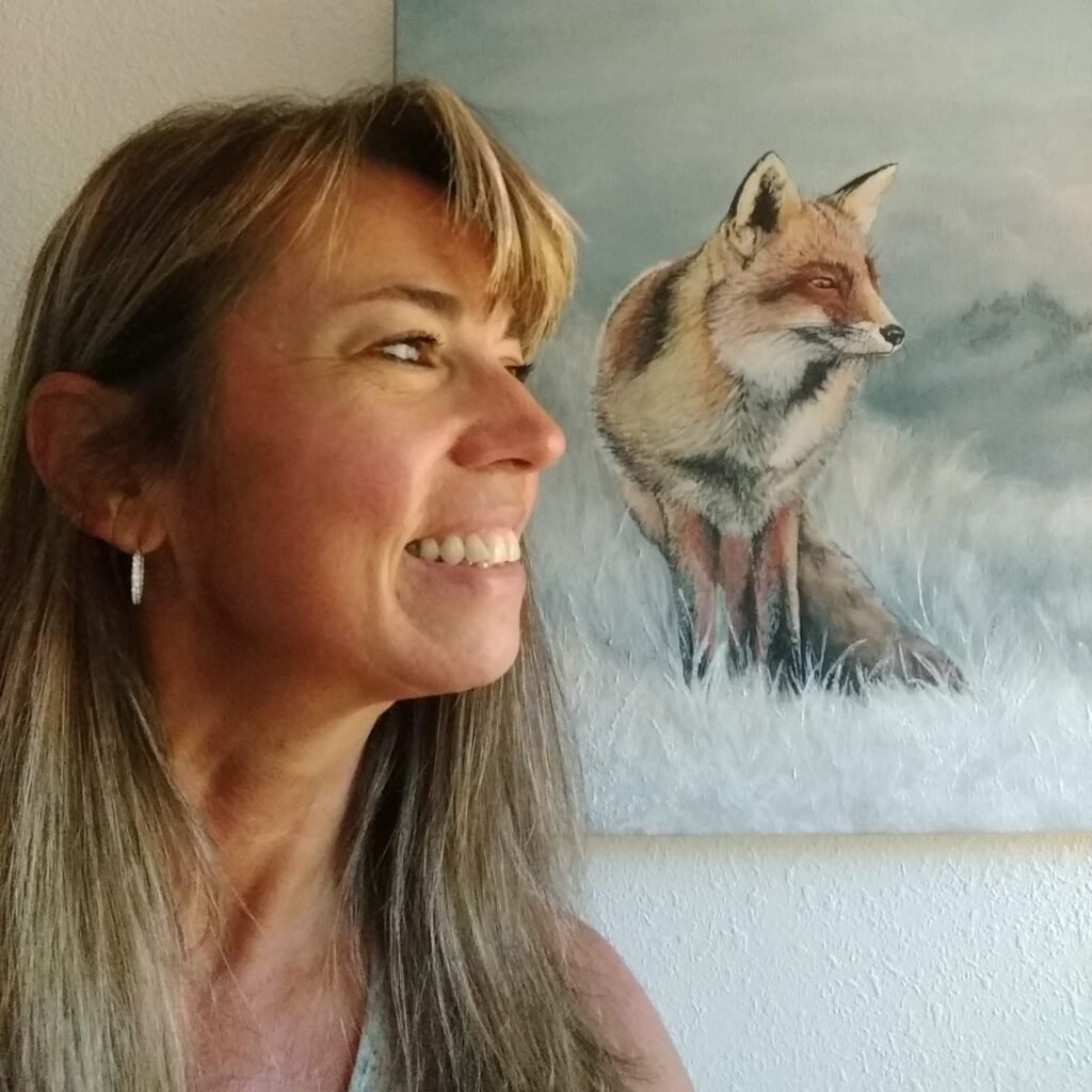 Artist_with_Fox_painting